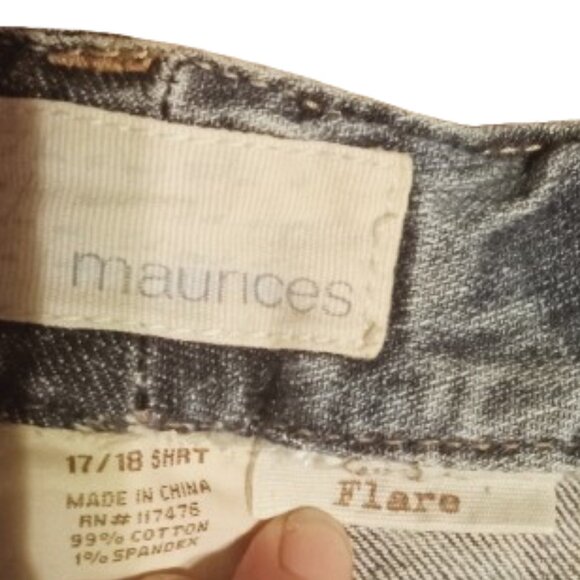 size 17/18 jeans flare short leg from maurices y2k denim - Picture 2 of 14